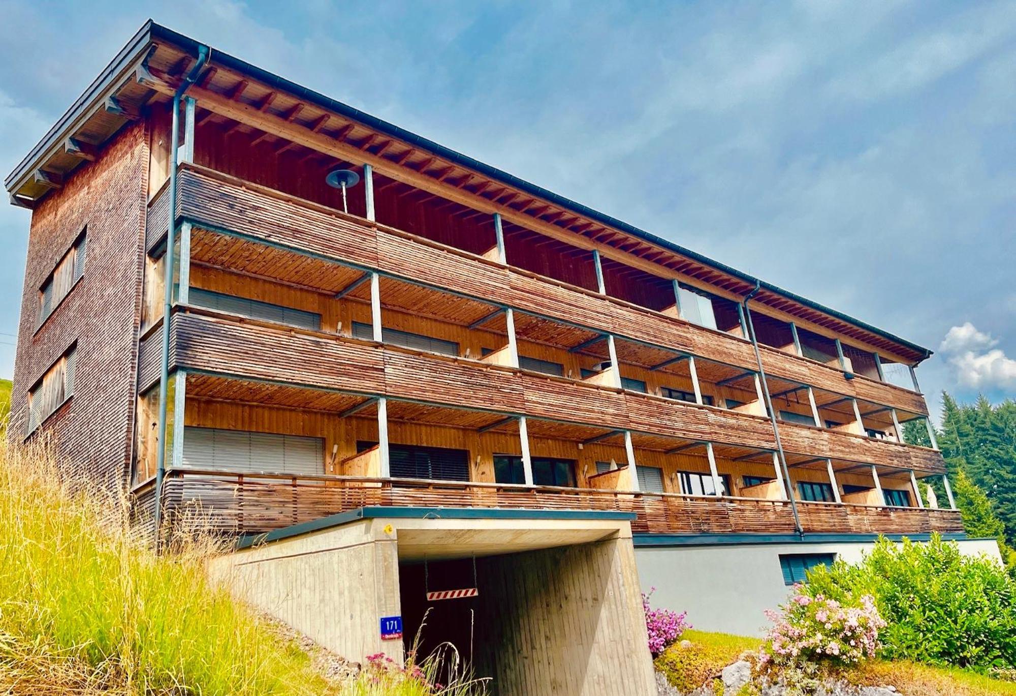 Sonniges Bergblick-Appartement Damüls Exterior foto