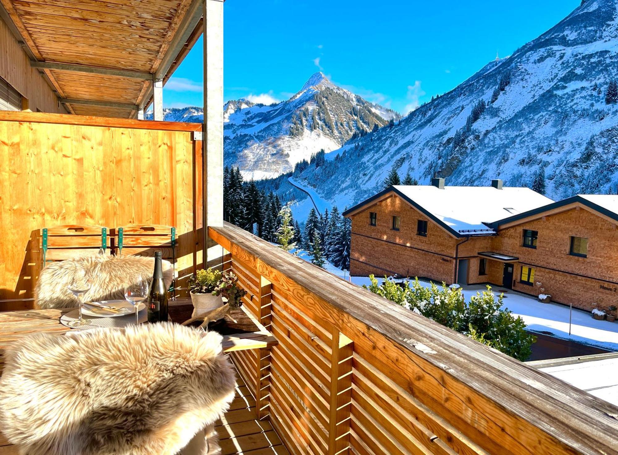 Sonniges Bergblick-Appartement Damüls Exterior foto